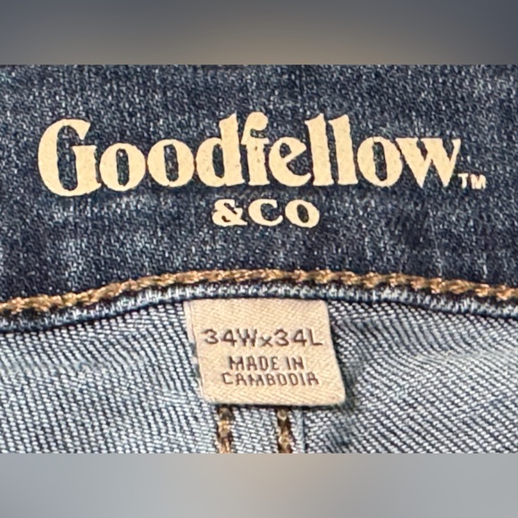 Goodfellow & Co Size 34 x 34 Blue Jeans. Trutemp 365 All Season Technology. - Picture 2 of 12
